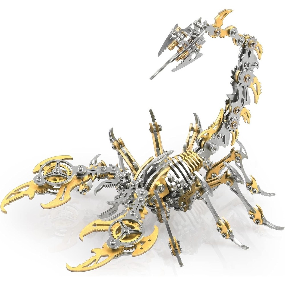 3D Metal Scorpion‎ Model Kit 454 Piece Mechanical Puzzle Gold